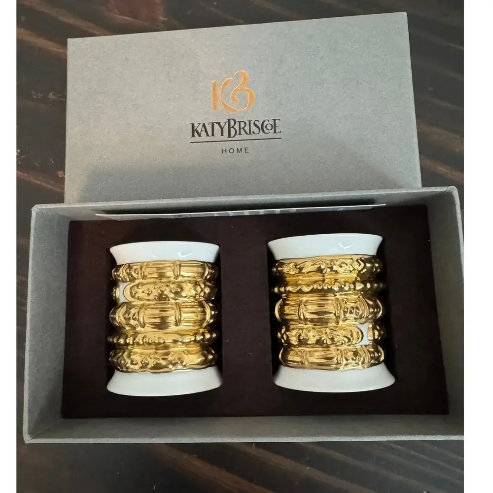 NIB Katy Briscoe Bangles‎ Bone China Salt & Pepper Shakers